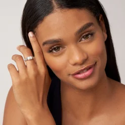 Silver<LAGOS Ceramic And Caviar Diamond Ring