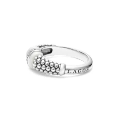 Diamonds<LAGOS Ceramic And Caviar Diamond Ring