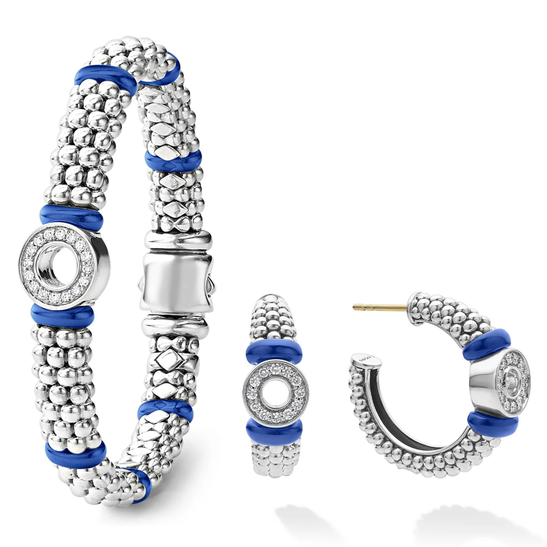 Diamonds<LAGOS Ceramic And Diamond Circle Caviar Gift Set
