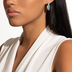 Diamonds<LAGOS Ceramic And Diamond Hoop Earrings