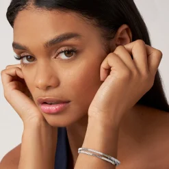 Silver<LAGOS Ceramic Beaded Wrap Bracelet