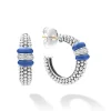 Hoop Earrings<LAGOS Ceramic Caviar Diamond Hoop Earrings