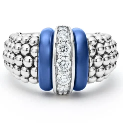 Caviar Rings<LAGOS Ceramic Caviar Diamond Ring