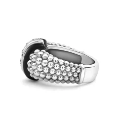 Caviar Rings<LAGOS Ceramic Caviar Diamond Ring