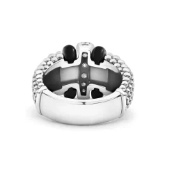 Caviar Rings<LAGOS Ceramic Caviar Diamond Ring