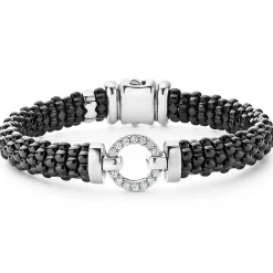 Silver<LAGOS Ceramic Diamond Circle Bracelet | 9Mm