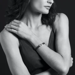 Silver<LAGOS Ceramic Diamond Circle Bracelet | 9Mm