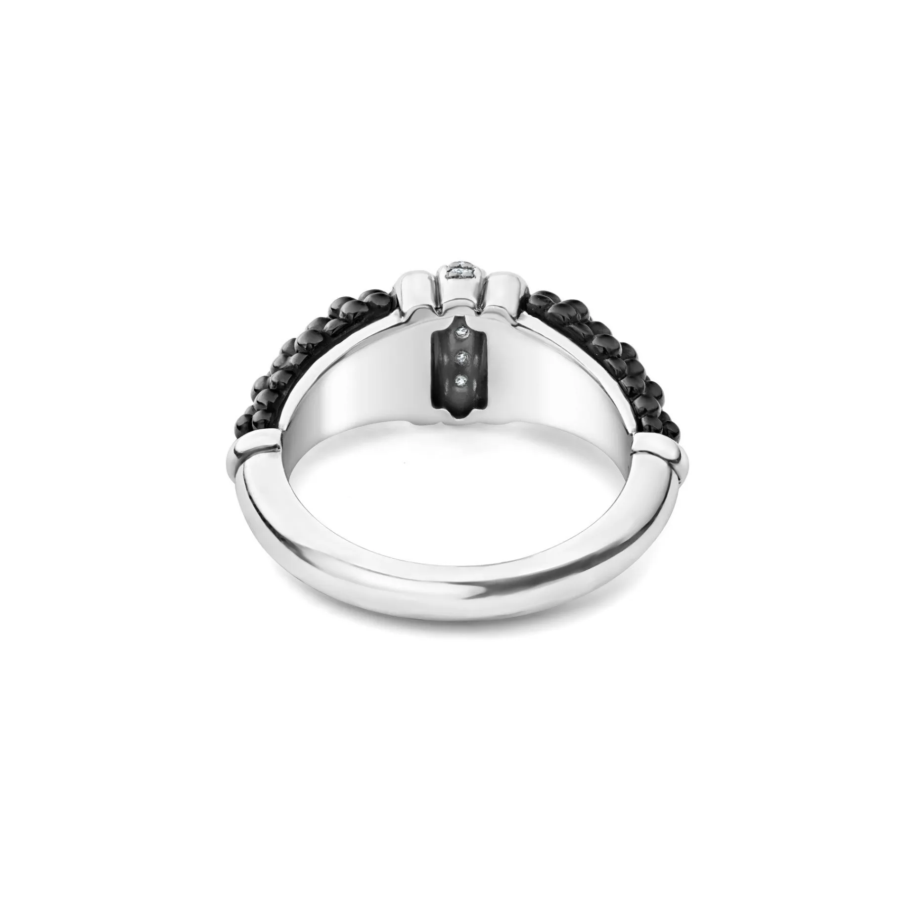 Diamonds<LAGOS Ceramic Diamond Stacking Ring