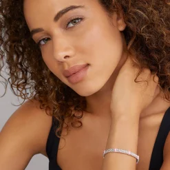 Silver<LAGOS Ceramic Station Caviar Bracelet | 6Mm