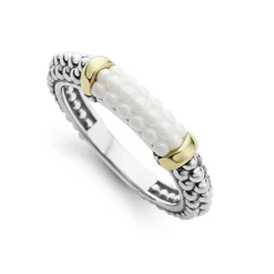 Stacking Rings<LAGOS Ceramic Two-Tone Caviar Stacking Ring