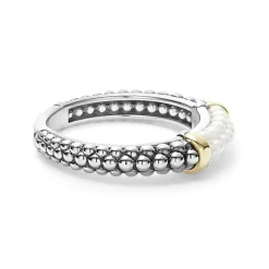 Stacking Rings<LAGOS Ceramic Two-Tone Caviar Stacking Ring