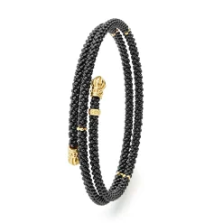 Gold<LAGOS Ceramic Wrap Bracelet