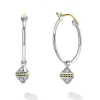 Diamonds<LAGOS Charm Diamond Hoop Earrings