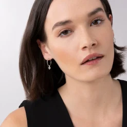 Diamonds<LAGOS Charm Diamond Hoop Earrings