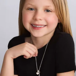 Silver<LAGOS Childs First Heart And Key Necklace