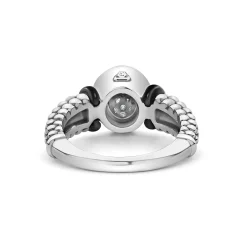 Diamonds<LAGOS Circle Ceramic Caviar Diamond Ring
