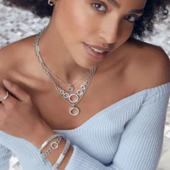 Link Bracelets<LAGOS Circle Diamond Link Bracelet