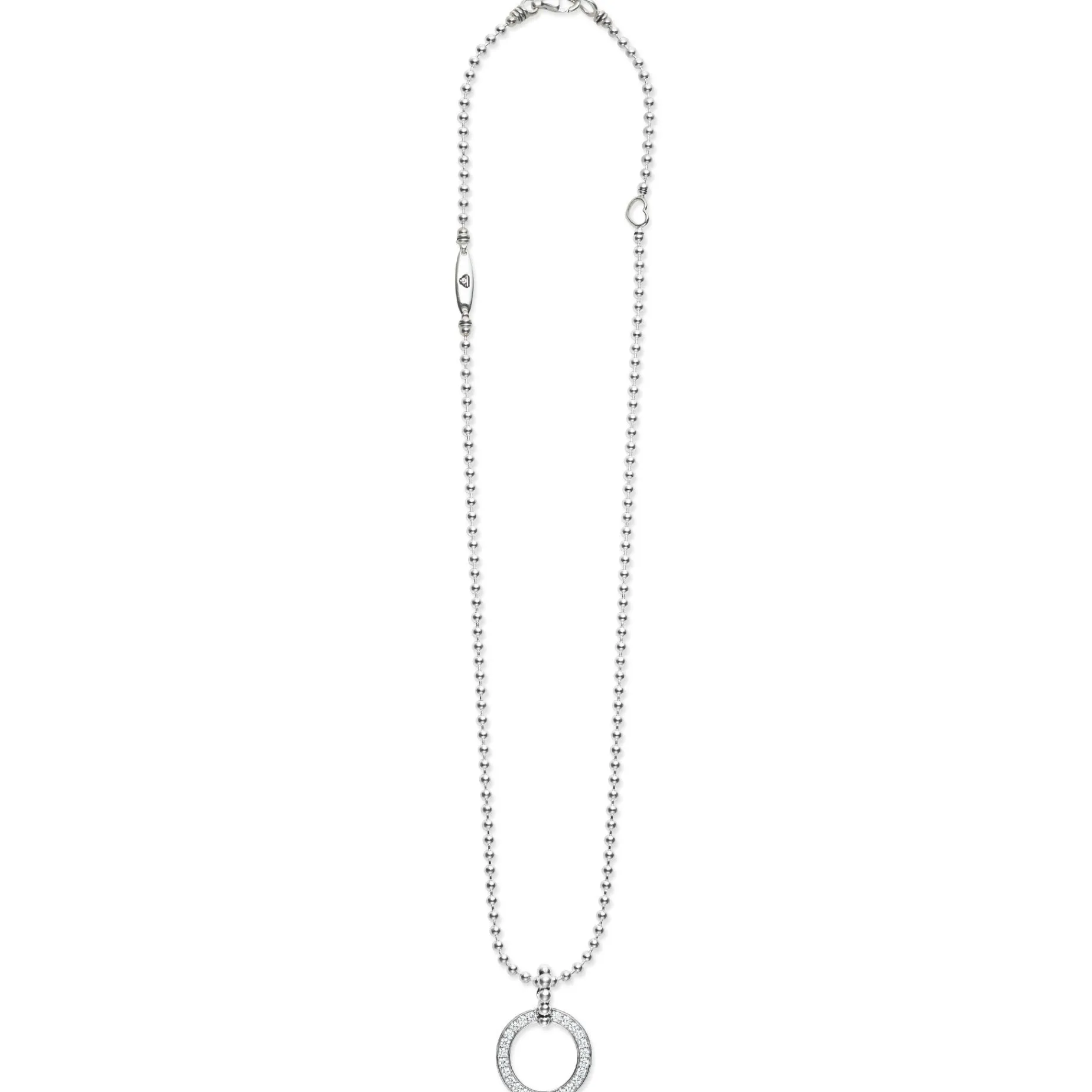 Pendant Necklaces<LAGOS Circle Diamond Pendant Necklace