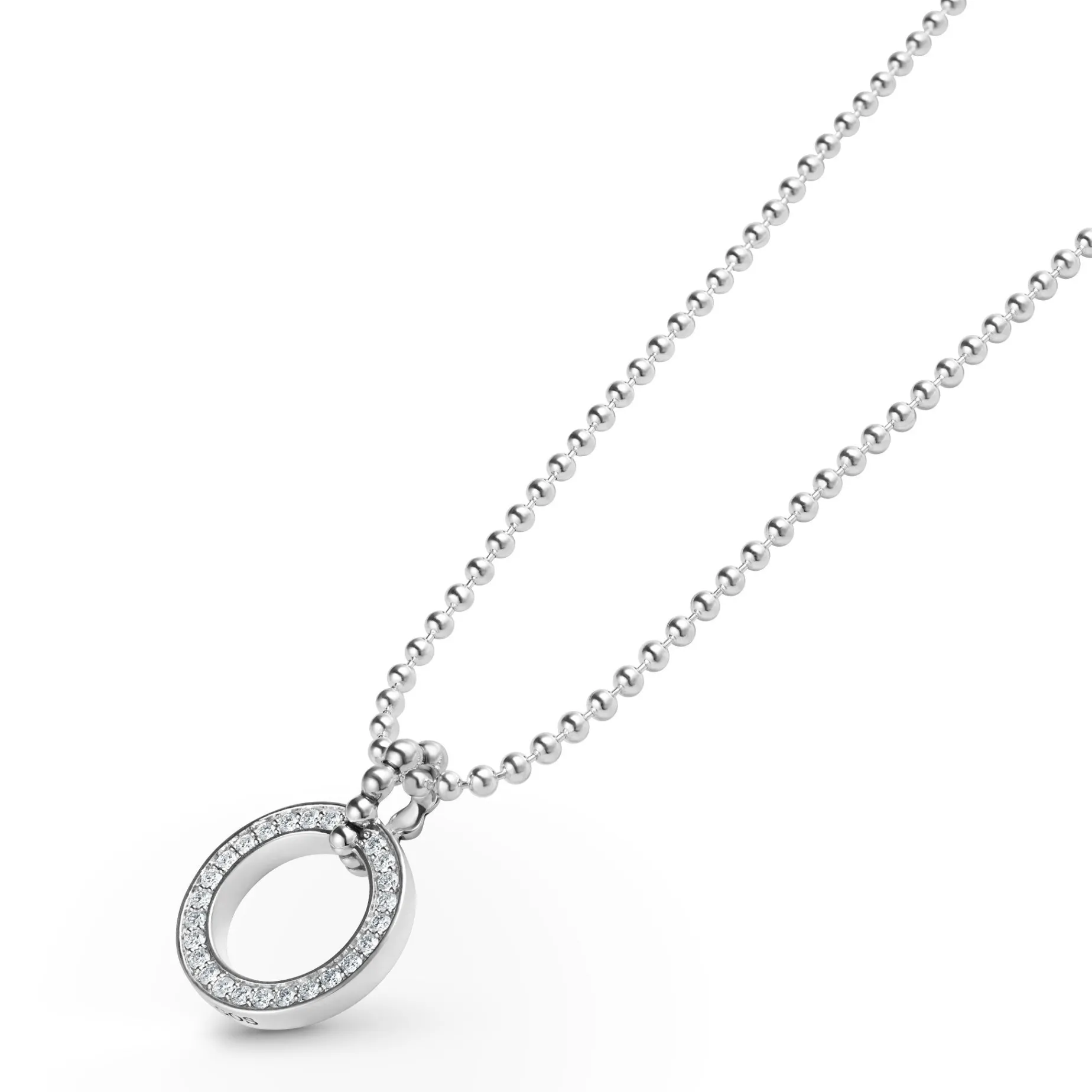 Pendant Necklaces<LAGOS Circle Diamond Pendant Necklace