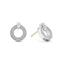 Stud Earrings<LAGOS Circle Diamond Stud Earrings