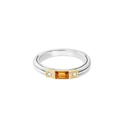 Diamonds<LAGOS Citrine And Diamond Stacking Ring