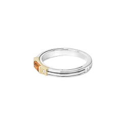 Diamonds<LAGOS Citrine And Diamond Stacking Ring