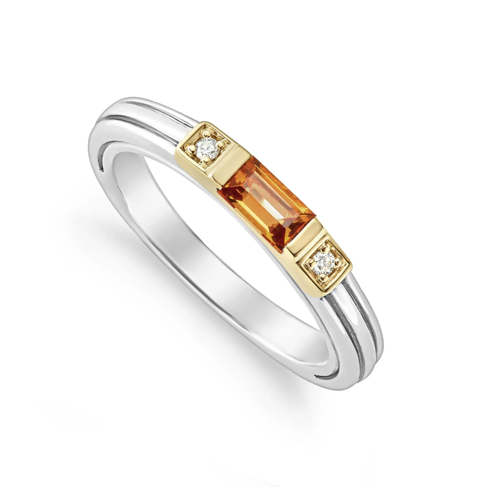 Stacking Rings<LAGOS Citrine And Diamond Stacking Ring