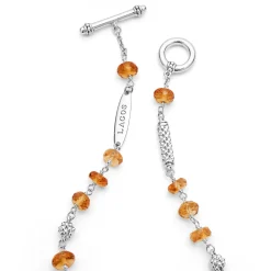 Gemstones<LAGOS Citrine Beaded Bracelet