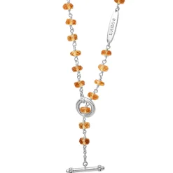 Gemstones<LAGOS Citrine Beaded Necklace