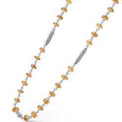 Chains<LAGOS Citrine Beaded Necklace