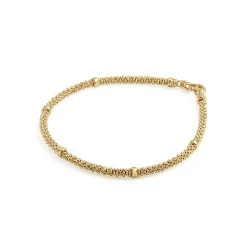 Gold<LAGOS Delicate 18K Gold Beaded Bracelet | 3Mm