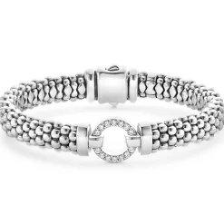 Diamonds<LAGOS Diamond Circle Caviar Bracelet | 9Mm