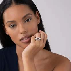 Diamonds<LAGOS Diamond Circle Caviar Ring