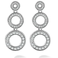 Diamonds<LAGOS Diamond Circle Drop Earrings