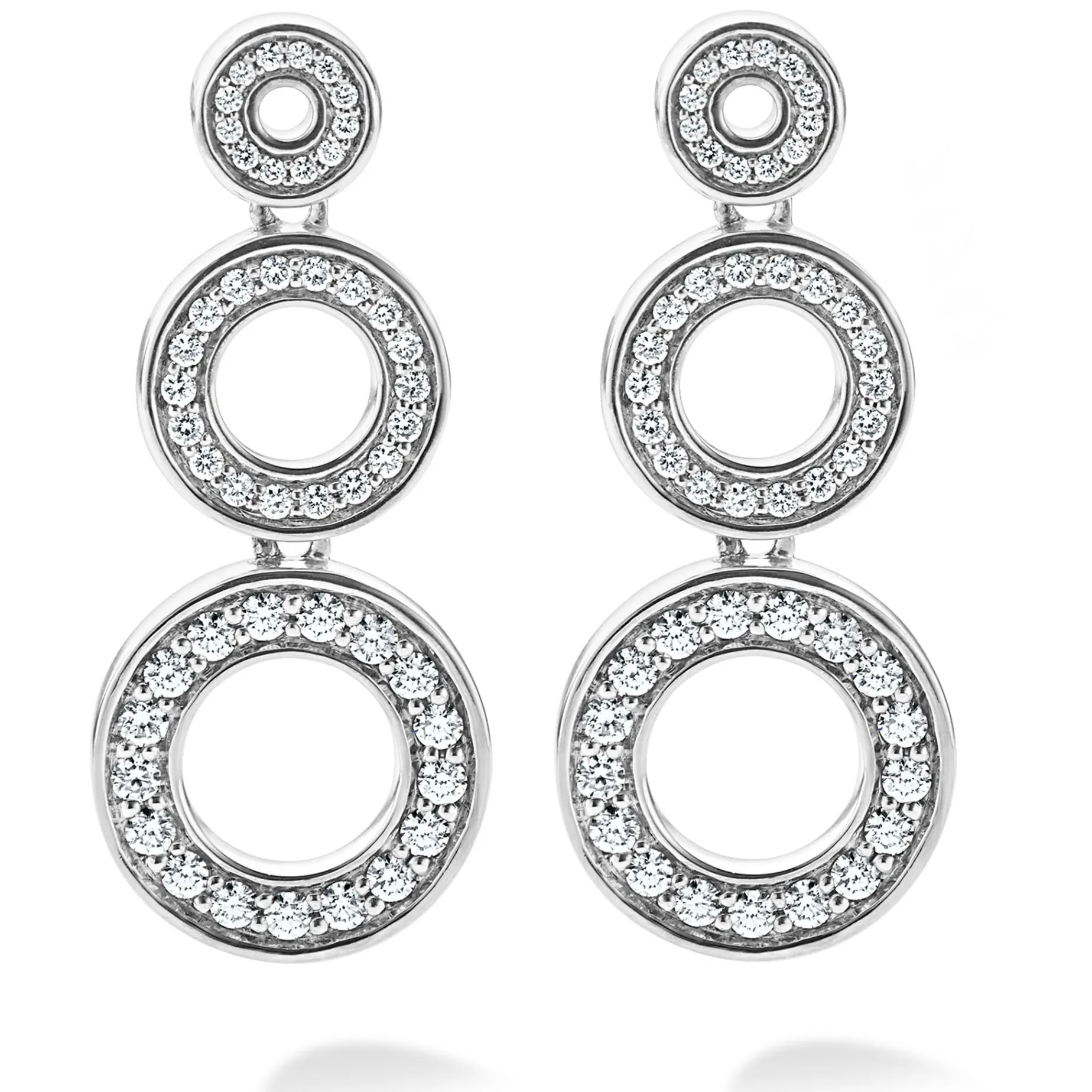 Diamonds<LAGOS Diamond Circle Drop Earrings