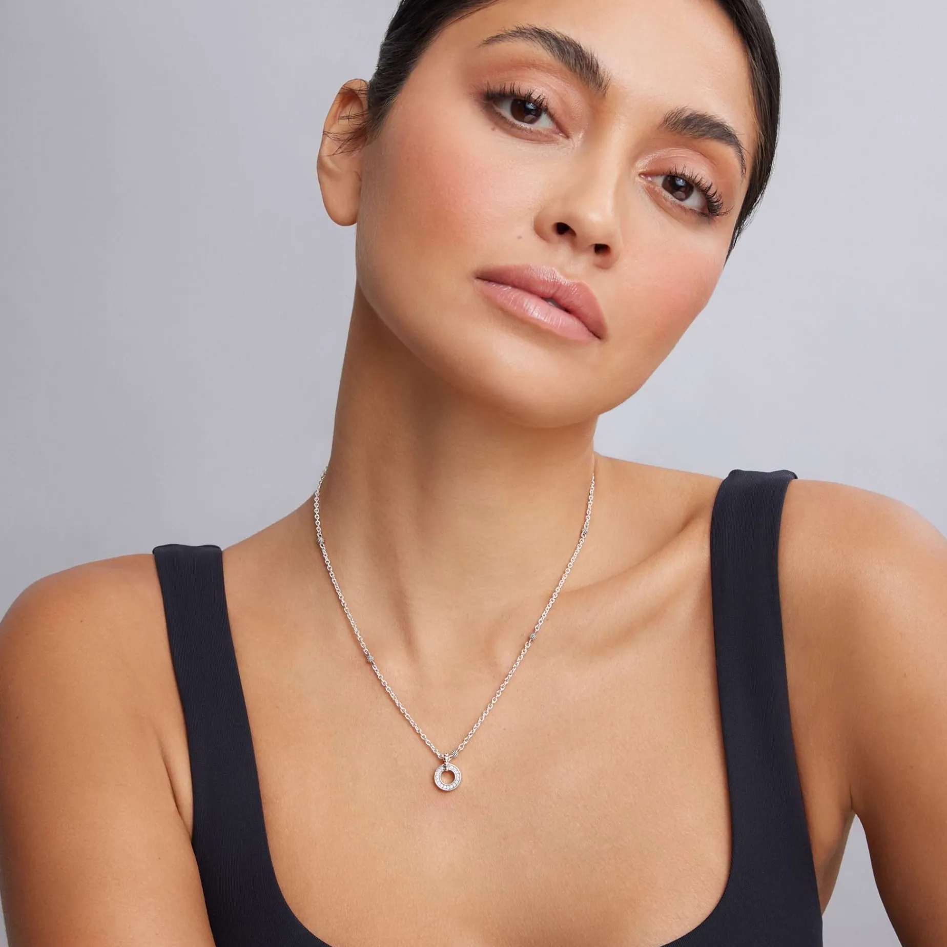 Diamonds<LAGOS Diamond Circle Pendant Necklace