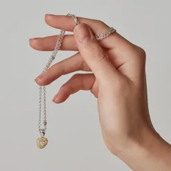 Gold<LAGOS Diamond Heart Necklace