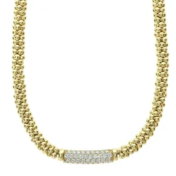 Diamonds<LAGOS Diamond Medium Station Caviar Necklace