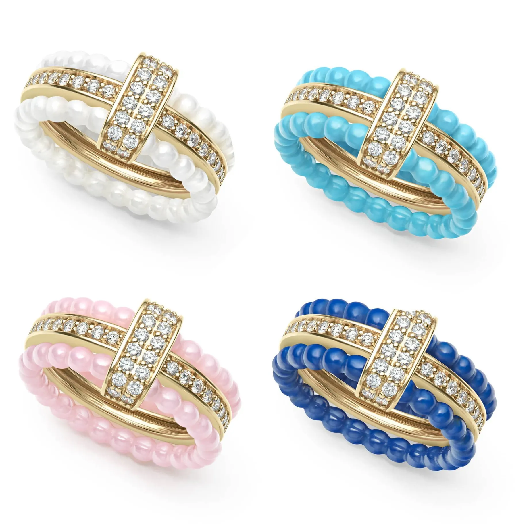 Diamonds<LAGOS Diamond Stacking Ring Set