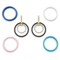 Gold<LAGOS Double Circle 18K Gold And Diamond Earring Set