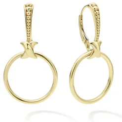 Gold<LAGOS Double Circle 18K Gold Earring Set