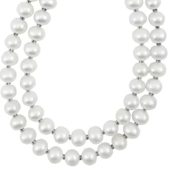 Caviar Necklaces<LAGOS Double Strand Pearl Necklace