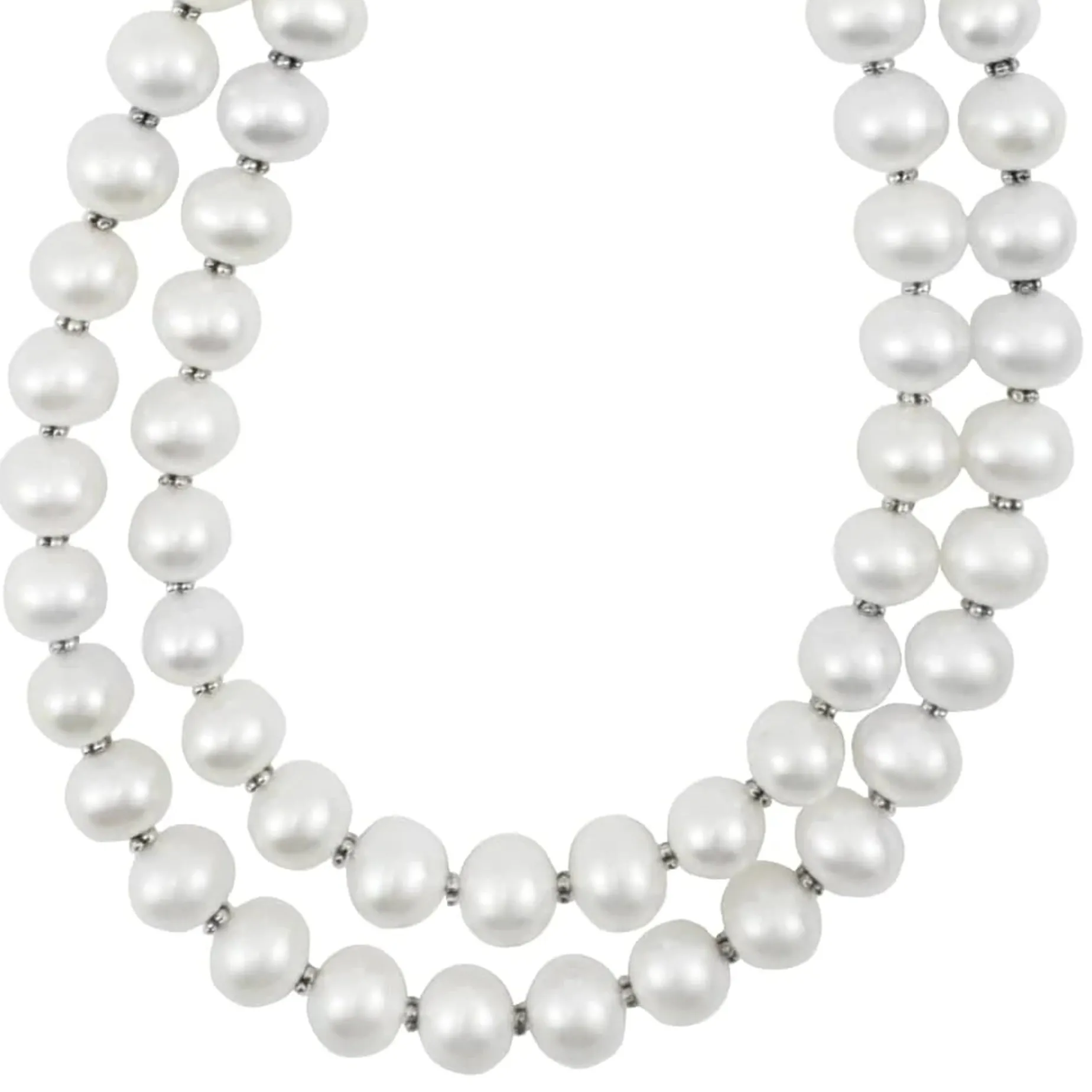 Caviar Necklaces<LAGOS Double Strand Pearl Necklace