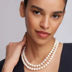 Caviar Necklaces<LAGOS Double Strand Pearl Necklace