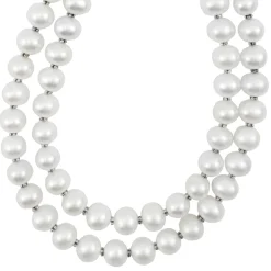 Caviar Necklaces<LAGOS Double Strand Pearl Necklace