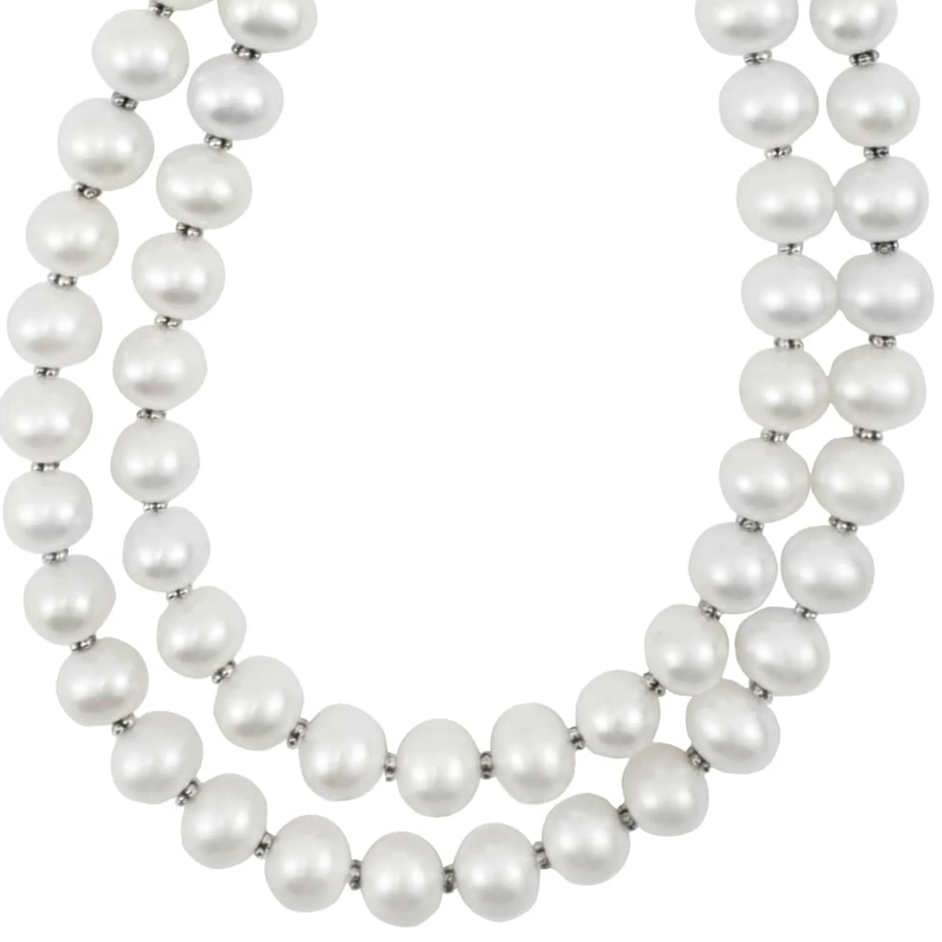 Pearl<LAGOS Double Strand Pearl Necklace