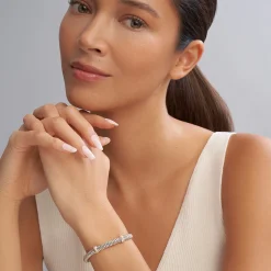 Diamonds<LAGOS Double X Caviar Diamond Bracelet | 6Mm