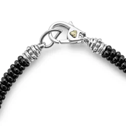 Caviar Bracelets<LAGOS Five Silver Station Ceramic Bracelet | 5Mm