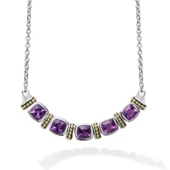 Chains<LAGOS Five Station Amethyst Necklace