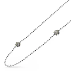 Long Necklaces<LAGOS Five Station Two-Tone Love Knot Necklace